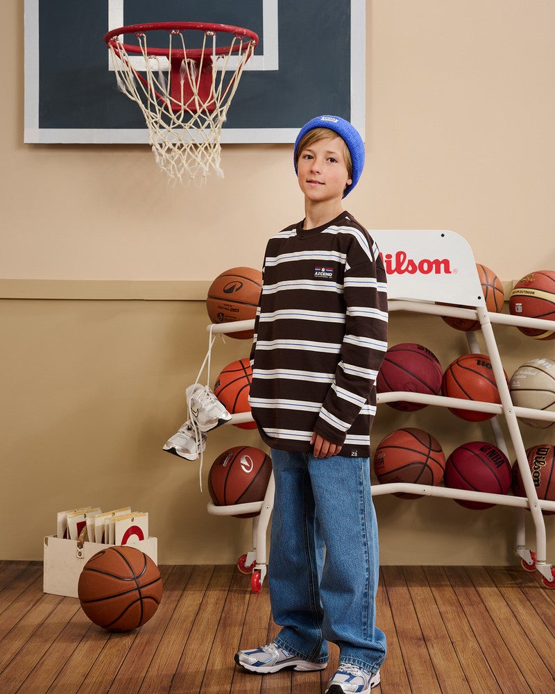 Benjiro Sweater Striped Bruin 1 Benjiro Sweater Striped Bruin 1