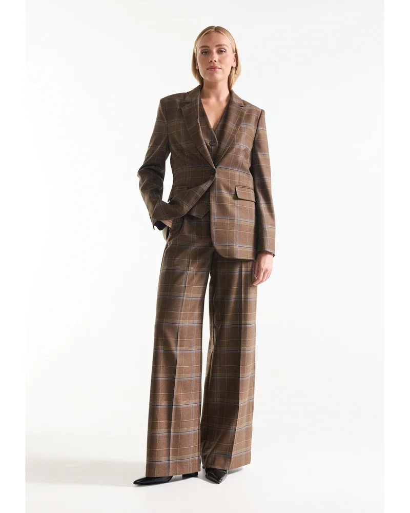 KYLIA BLAZER bc 238 check long sleeve Bruin 1 KYLIA BLAZER bc 238 check long sleeve Bruin 1