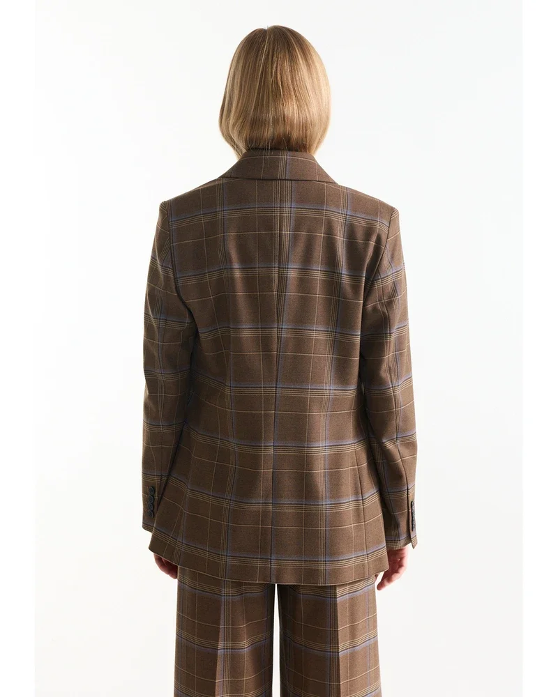 KYLIA BLAZER bc 238 check long sleeve Bruin 1 KYLIA BLAZER bc 238 check long sleeve Bruin 1
