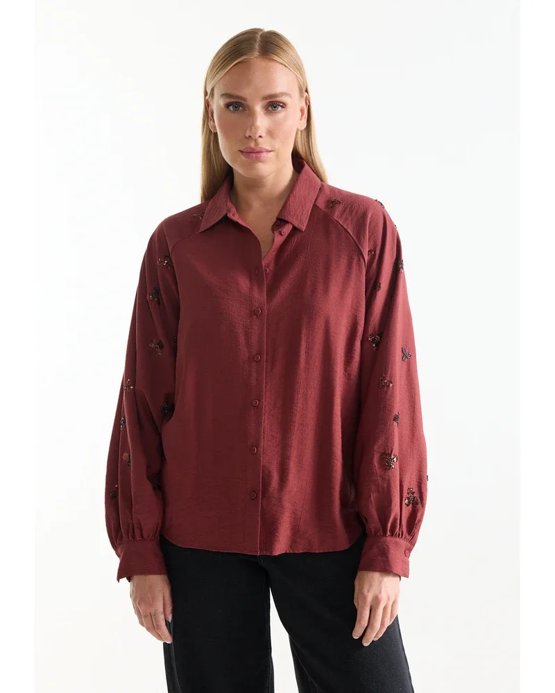 AMARENS BLOUSE vc 707 Rood AMARENS BLOUSE vc 707 Rood