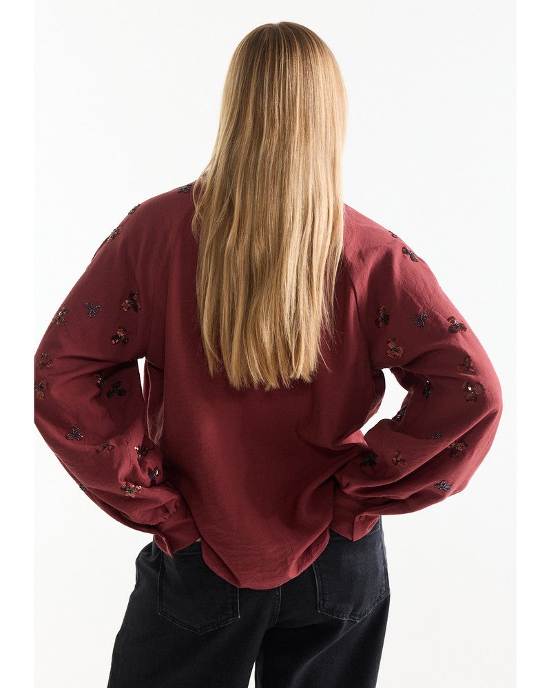 AMARENS BLOUSE vc 707 Rood AMARENS BLOUSE vc 707 Rood