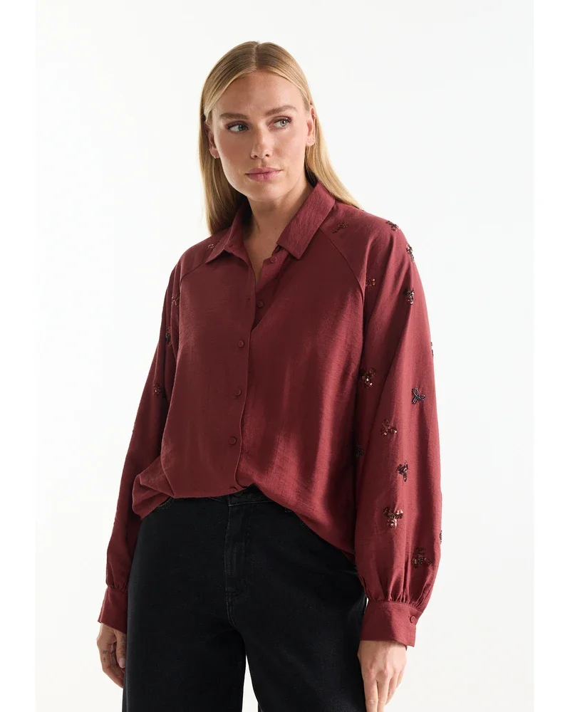 AMARENS BLOUSE vc 707 Rood AMARENS BLOUSE vc 707 Rood