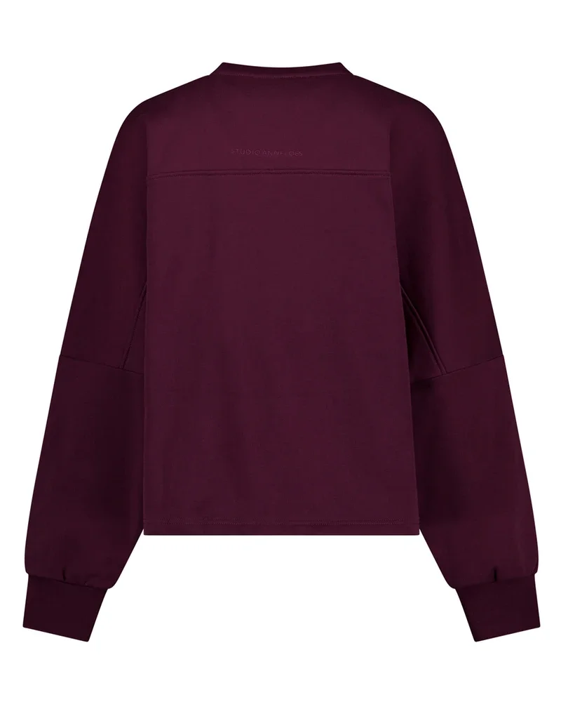 Costa ls round neck sweater Paars Costa ls round neck sweater Paars