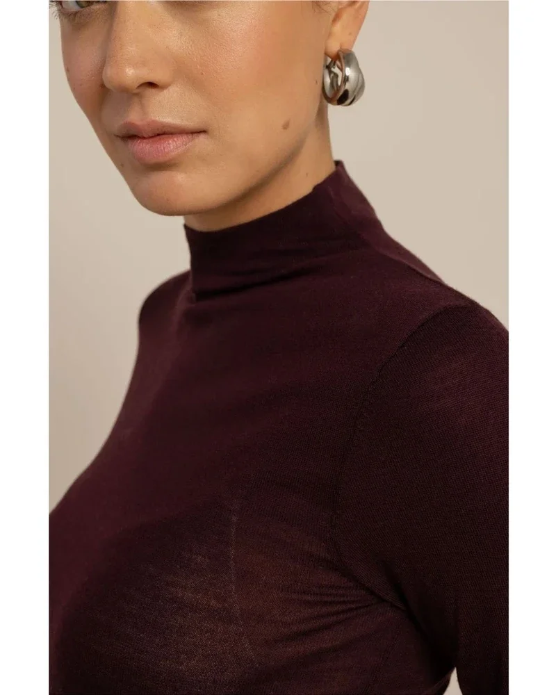Reggie col pullover Paars Reggie col pullover Paars