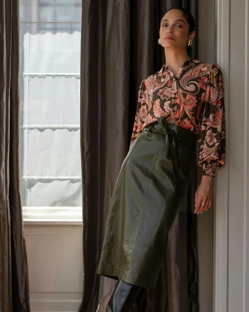 Skirt pu Bruin 1 Skirt pu Bruin 1