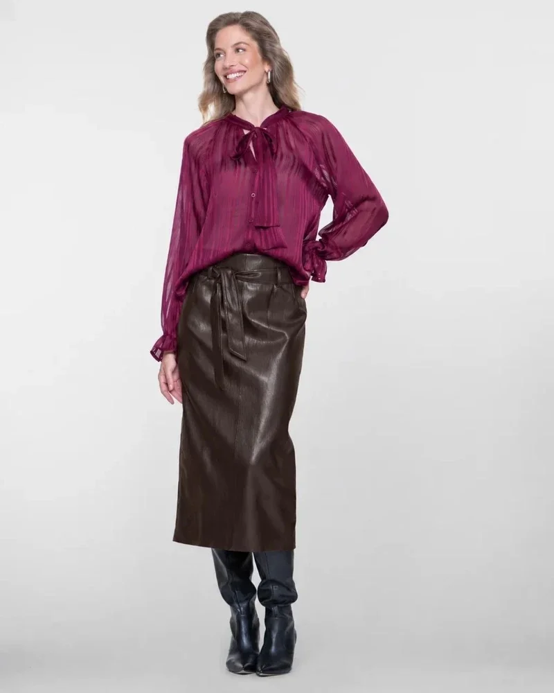 Skirt pu Bruin 1 Skirt pu Bruin 1