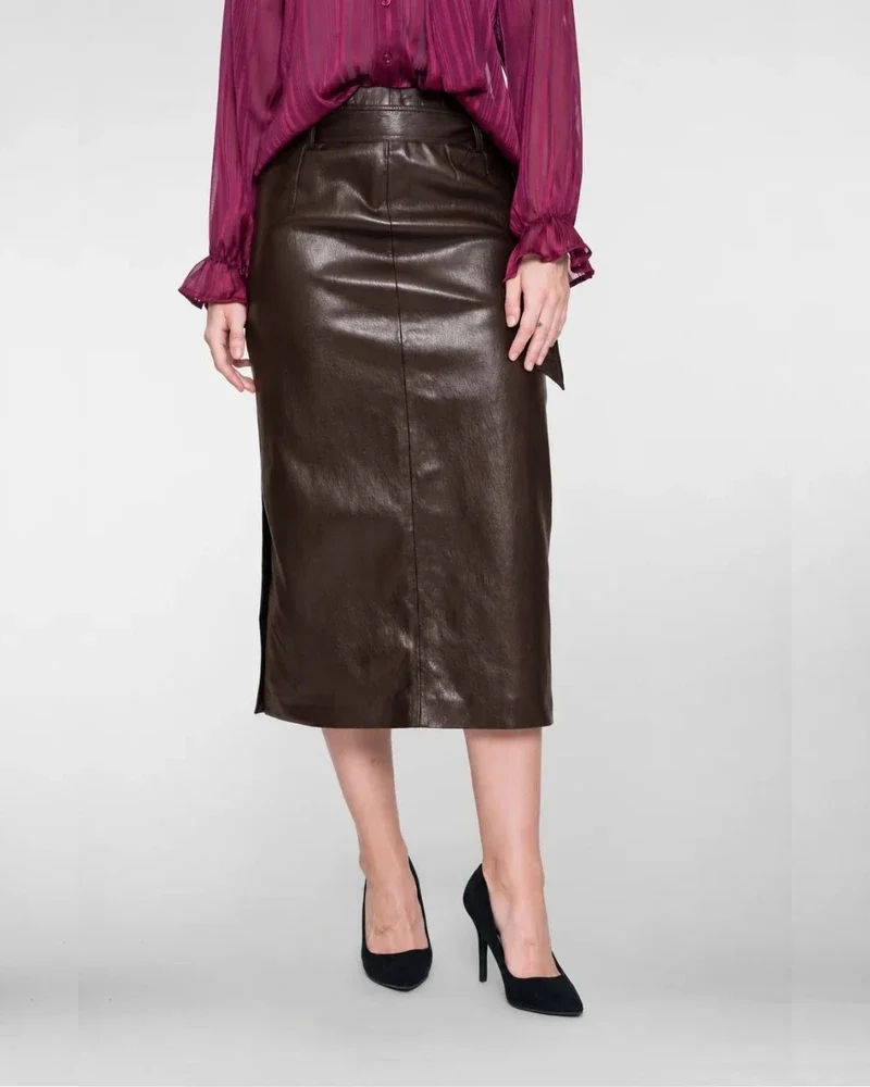 Skirt pu Bruin 1 Skirt pu Bruin 1