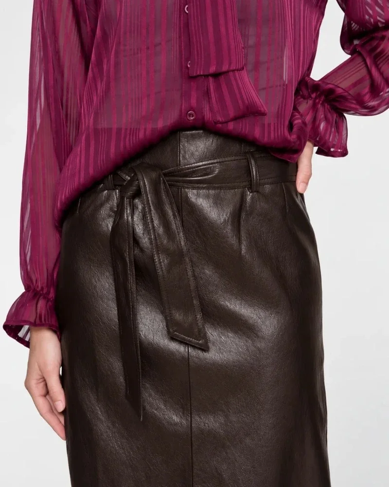 Skirt pu Bruin 1 Skirt pu Bruin 1