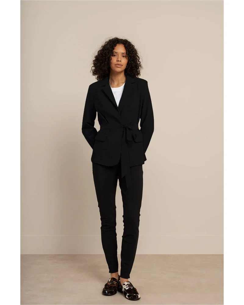 Elin bonded blazer Zwart 1 Elin bonded blazer Zwart 1