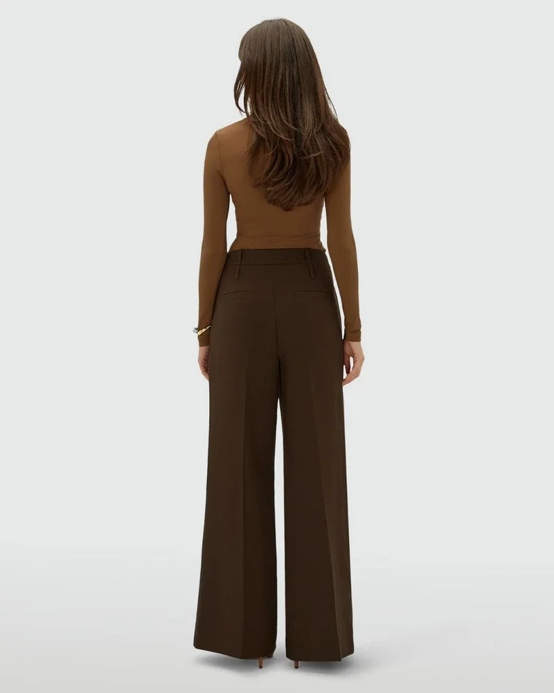 JV-SKY high-rise wide-leg trousers Bruin 1 JV-SKY high-rise wide-leg trousers Bruin 1