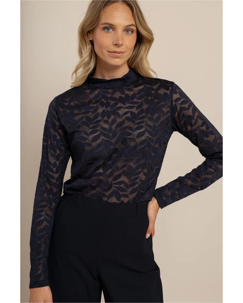 Reagan lace top 91546 Donker Blauw Reagan lace top 91546 Donker Blauw