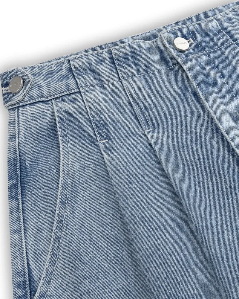 Tailored pleated jeans Blauw Tailored pleated jeans Blauw