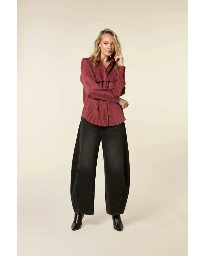 Jules- Wide Balloon jeans with low crotch Zwart 1 Jules- Wide Balloon jeans with low crotch Zwart 1