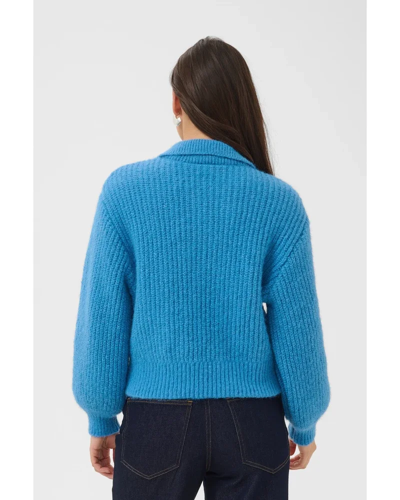 TabbathaSZ Polo Pullover Licht Blauw TabbathaSZ Polo Pullover Licht Blauw