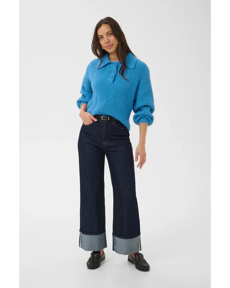 TabbathaSZ Polo Pullover Licht Blauw TabbathaSZ Polo Pullover Licht Blauw