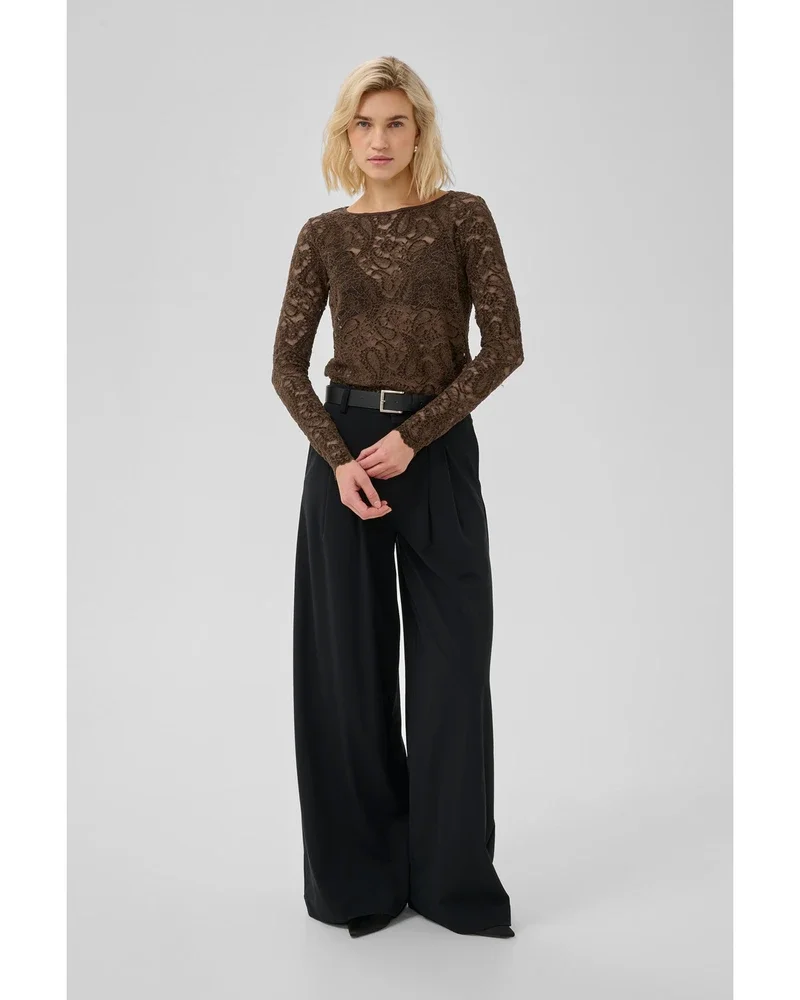 MWSalvi LS Lace Blouse Bruin 1 MWSalvi LS Lace Blouse Bruin 1