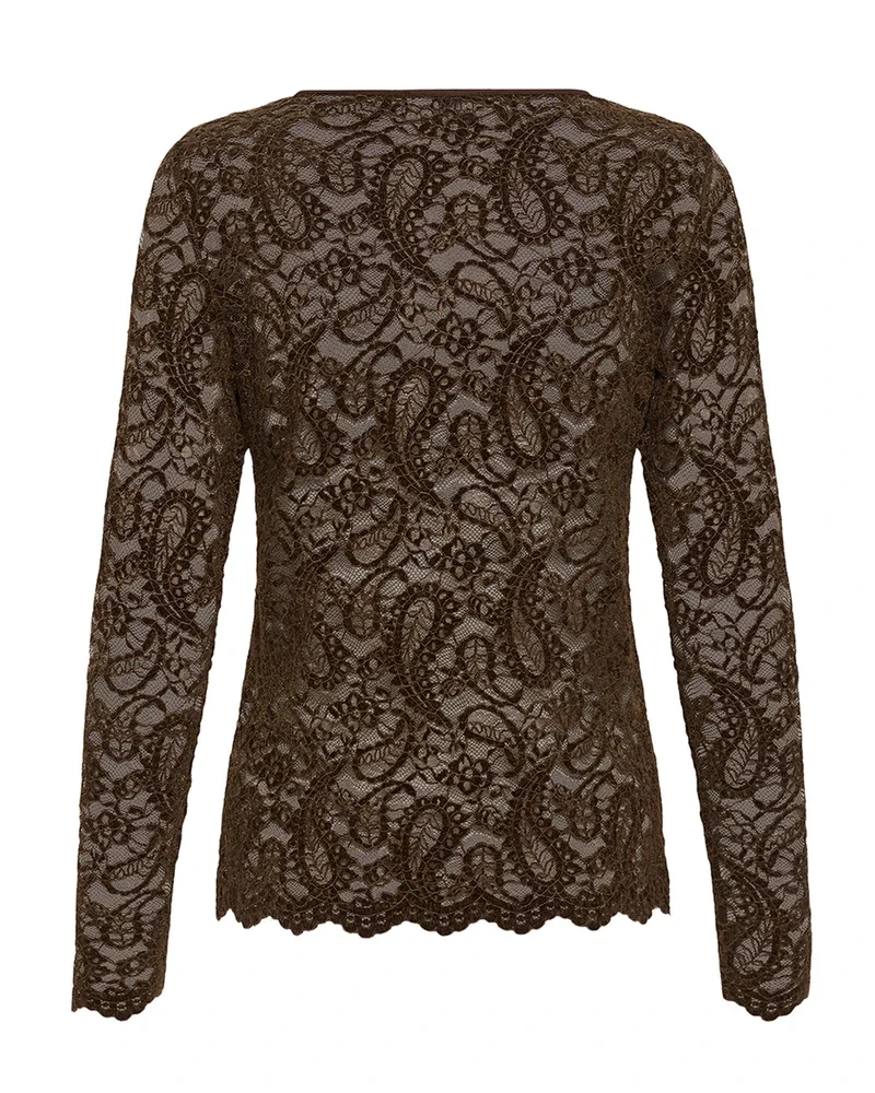 MWSalvi LS Lace Blouse Bruin 1 MWSalvi LS Lace Blouse Bruin 1