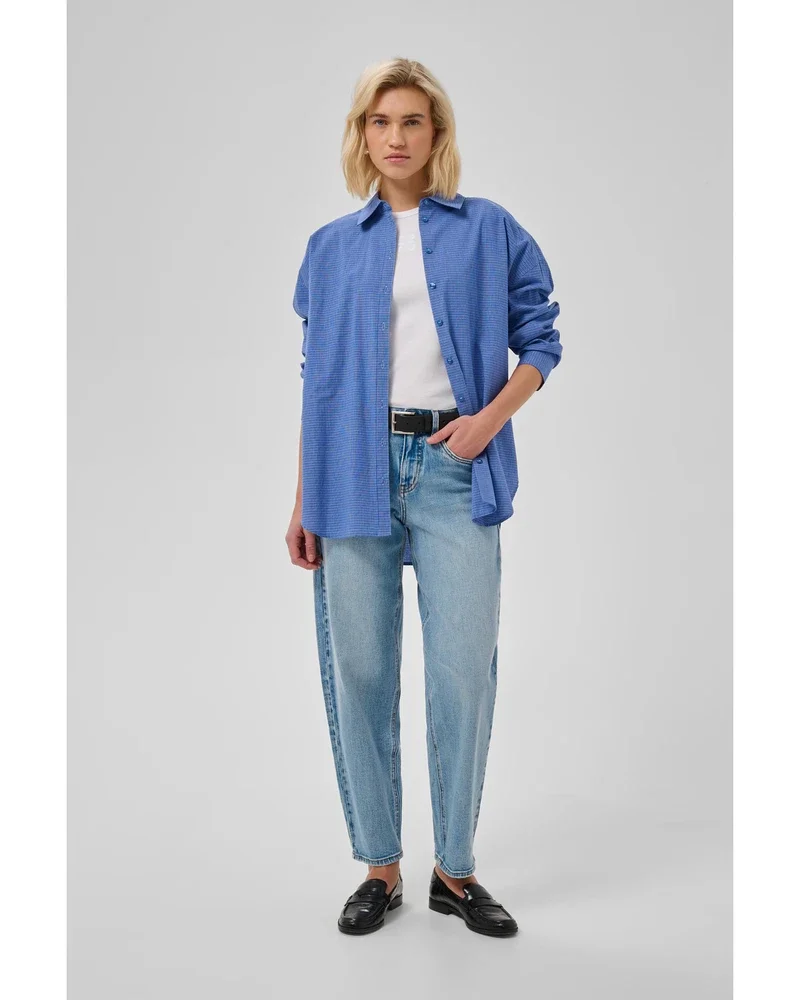 MWIlse Boxy Shirt Blauw MWIlse Boxy Shirt Blauw