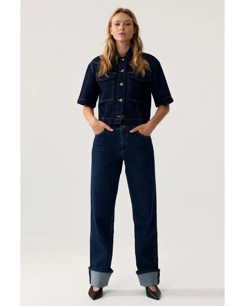251 Celia Straight Fit Donker Blauw 251 Celia Straight Fit Donker Blauw