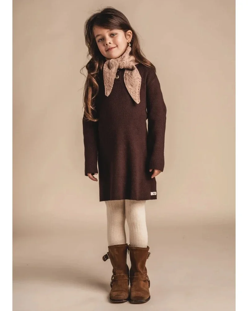 Norez Knitted Dress Bruin 2 Norez Knitted Dress Bruin 2