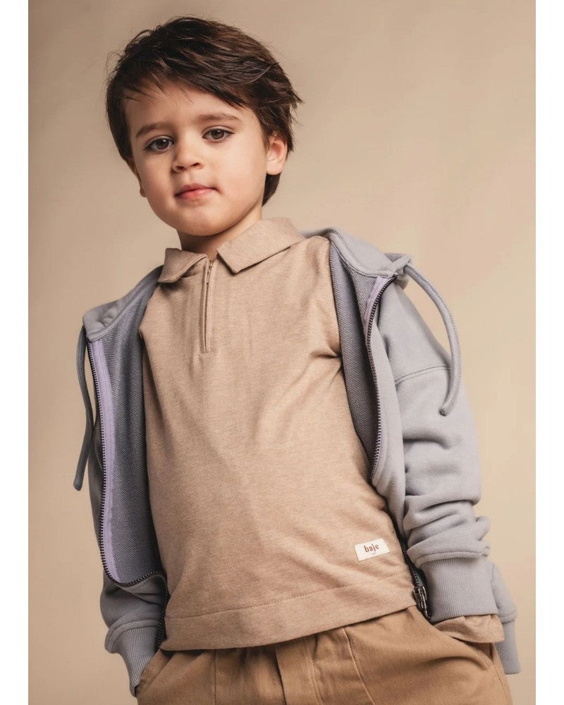 Ferry Polo Zipper Beige Ferry Polo Zipper Beige