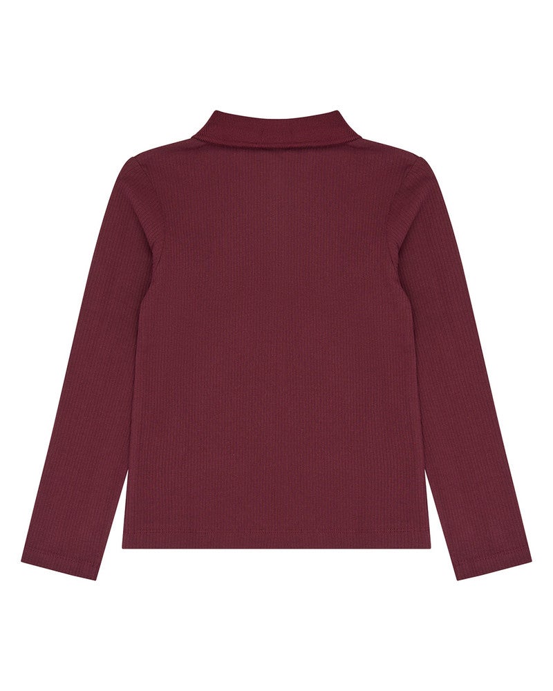 Varena Longsleeve Rib Polo Bordeaux Varena Longsleeve Rib Polo Bordeaux