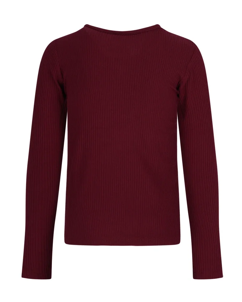 Kess Essential Rib Jersey Tshirt Bordeaux Kess Essential Rib Jersey Tshirt Bordeaux