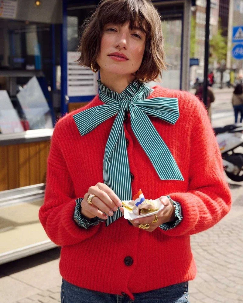 CARDIGAN - Meryl Rouge Rood CARDIGAN - Meryl Rouge Rood