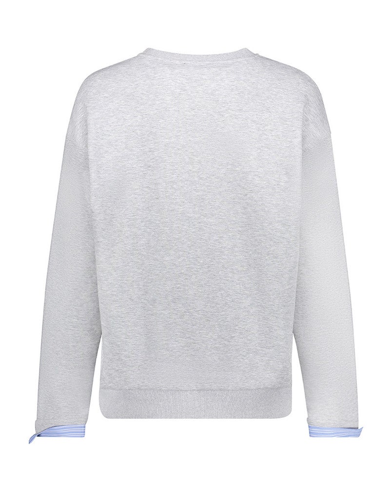 Sweater blouse sleeves Grijs Sweater blouse sleeves Grijs