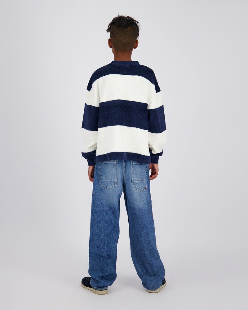 Keaton Jeans Baggy Mid Blauw Keaton Jeans Baggy Mid Blauw