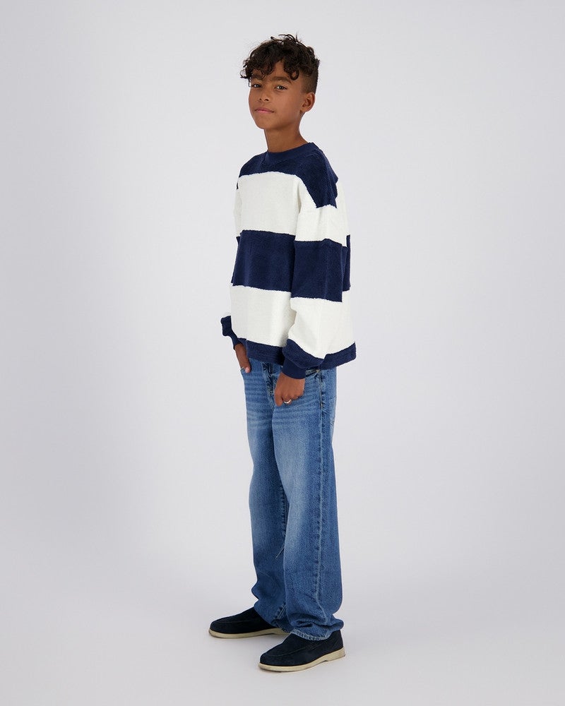 Keaton Jeans Baggy Mid Blauw Keaton Jeans Baggy Mid Blauw