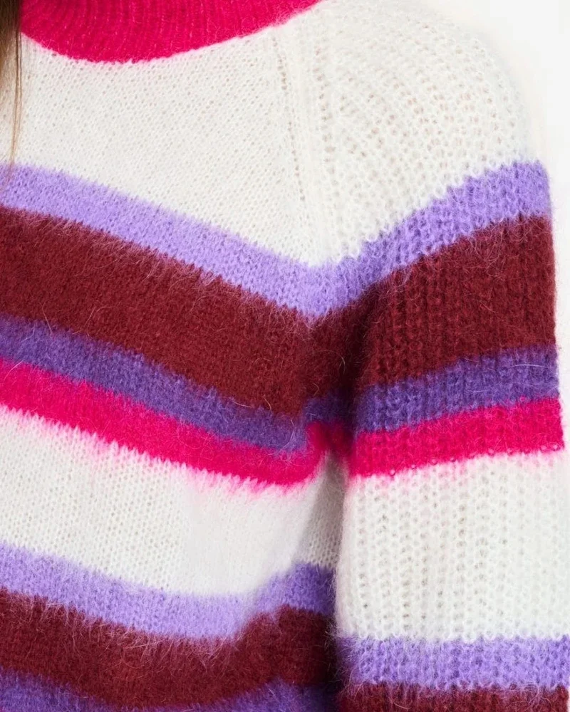 PULLOVER - Faye Striped Red Multi PULLOVER - Faye Striped Red Multi