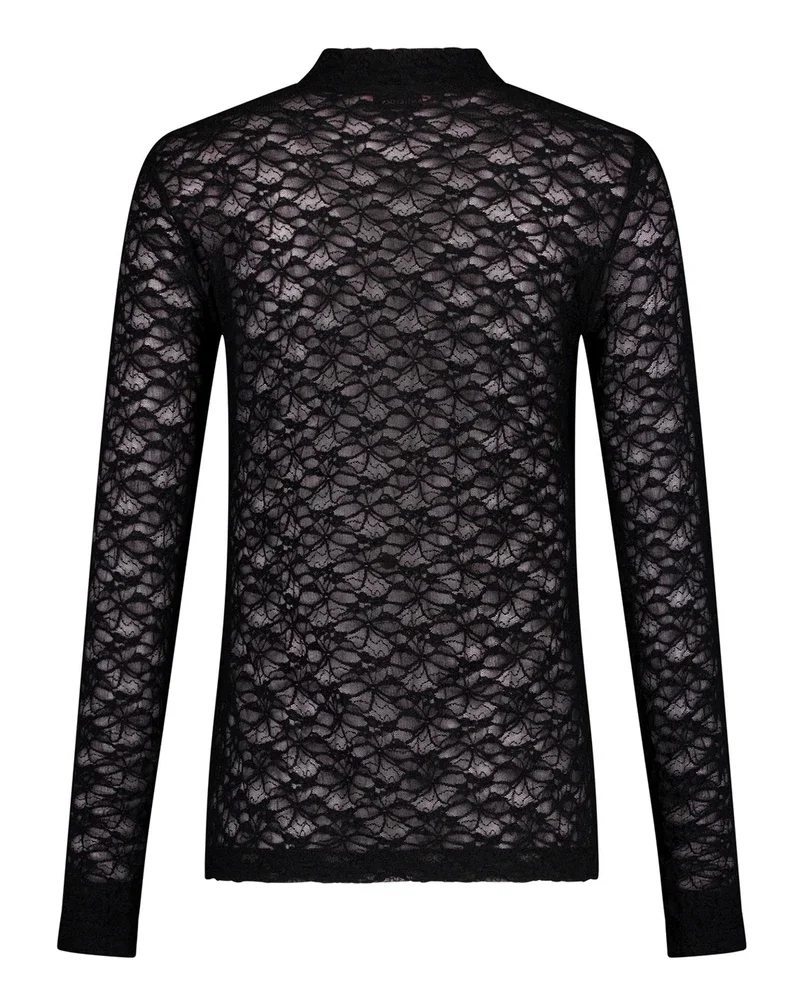 Reagan lace col top Zwart 1 Reagan lace col top Zwart 1