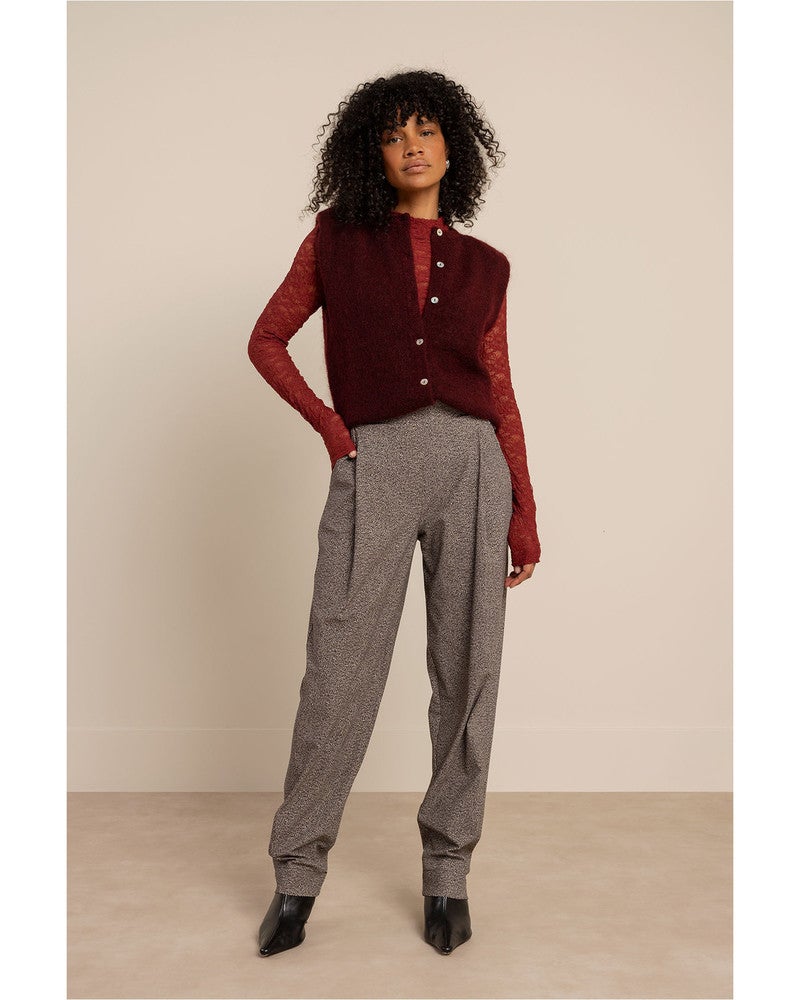 Reagan lace col top Bordeaux Reagan lace col top Bordeaux