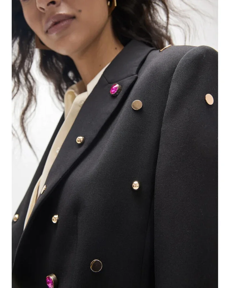 Blazer Met Studs Zwart 1 Blazer Met Studs Zwart 1