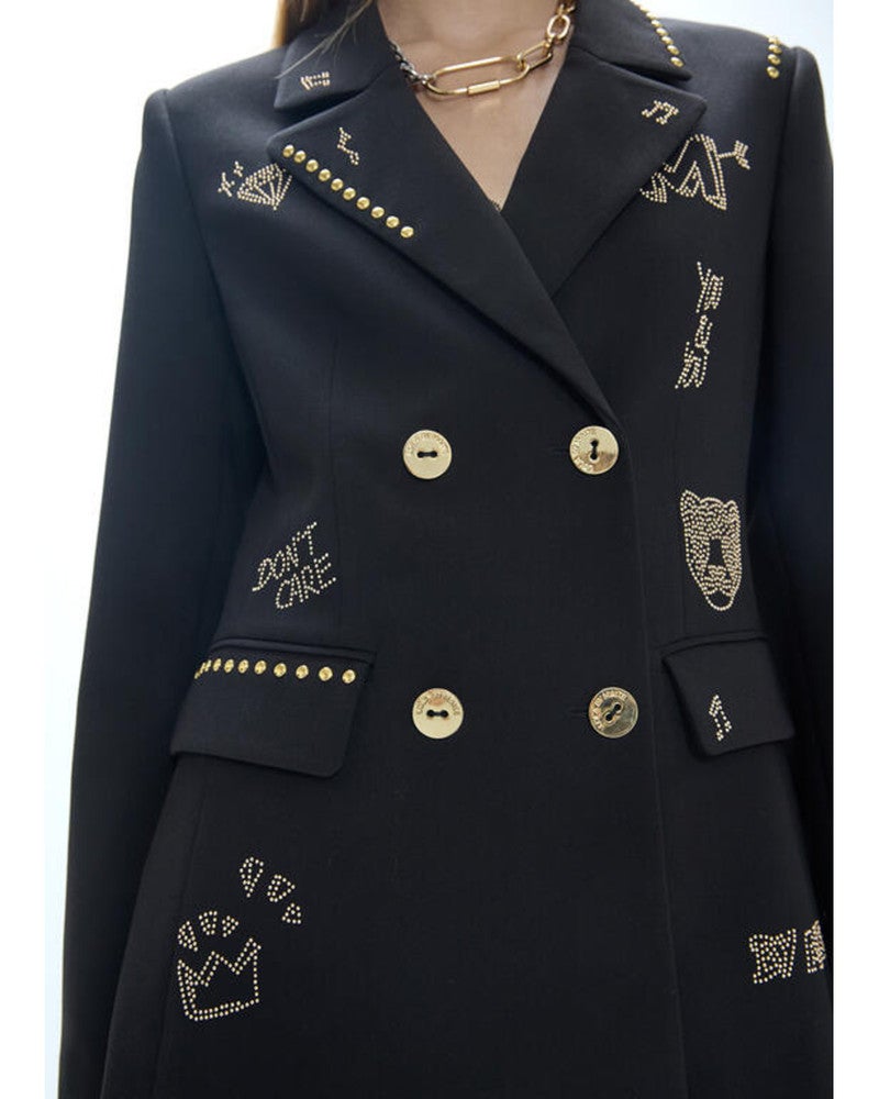 Zwarte Blazer Met Studs Zwart 1 Zwarte Blazer Met Studs Zwart 1