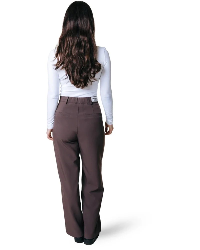 Rus Uni Pintuck Straight Pants Bruin 1 Rus Uni Pintuck Straight Pants Bruin 1