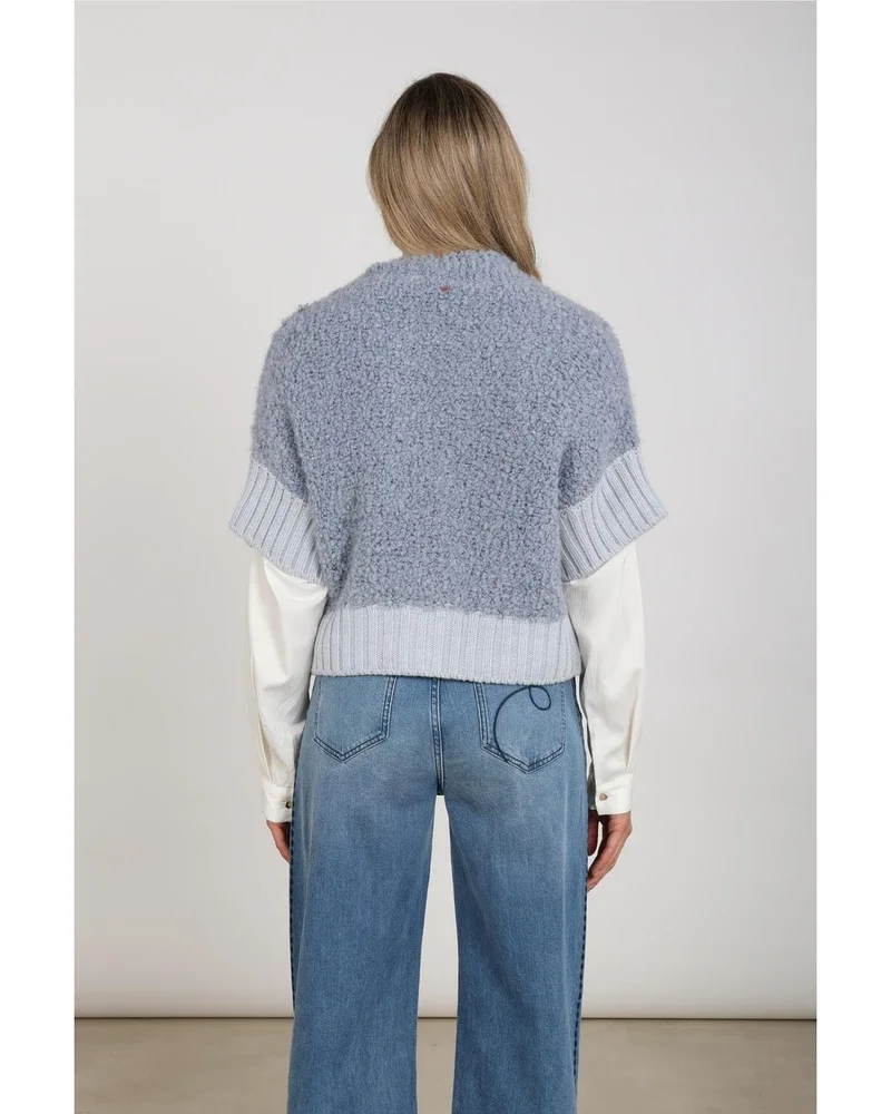 Bell Cardigan Licht Blauw Bell Cardigan Licht Blauw