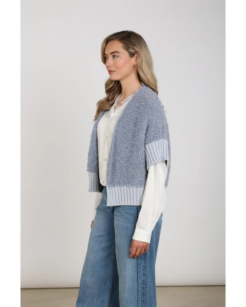 Bell Cardigan Licht Blauw Bell Cardigan Licht Blauw