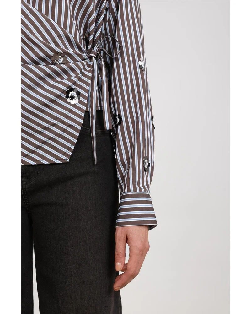 Amy Blouse Stripe Bruin 1 Amy Blouse Stripe Bruin 1