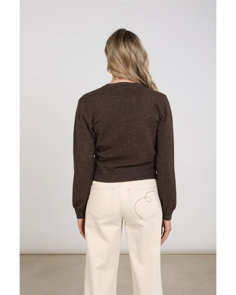 Merel Pullover Lurex Bruin 1 Merel Pullover Lurex Bruin 1
