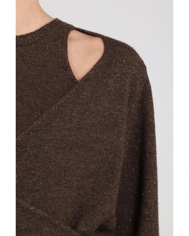 Merel Pullover Lurex Bruin 1 Merel Pullover Lurex Bruin 1