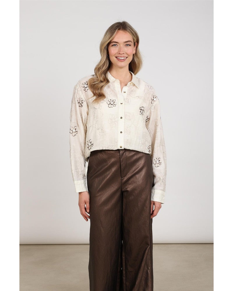Aaliya Blouse Embroidery Off White Aaliya Blouse Embroidery Off White