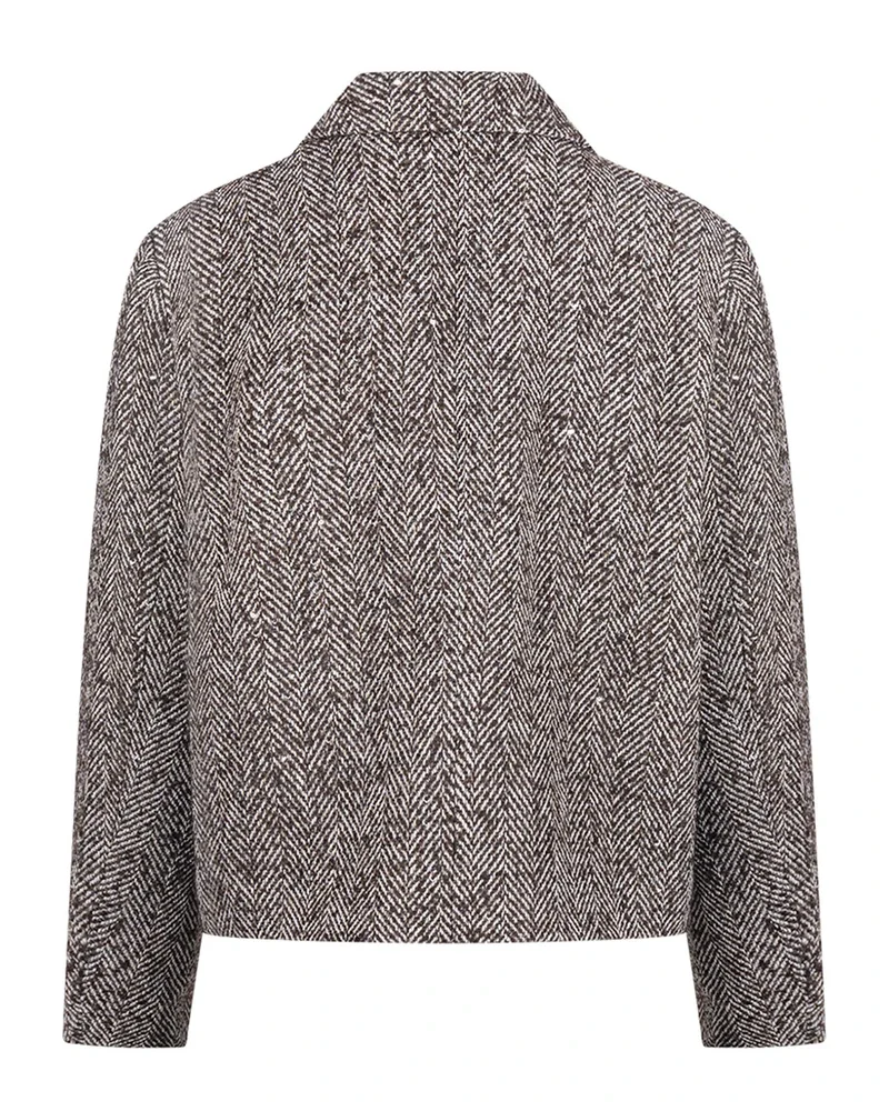 Daphne Jacket Herringbone Bruin 1 Daphne Jacket Herringbone Bruin 1
