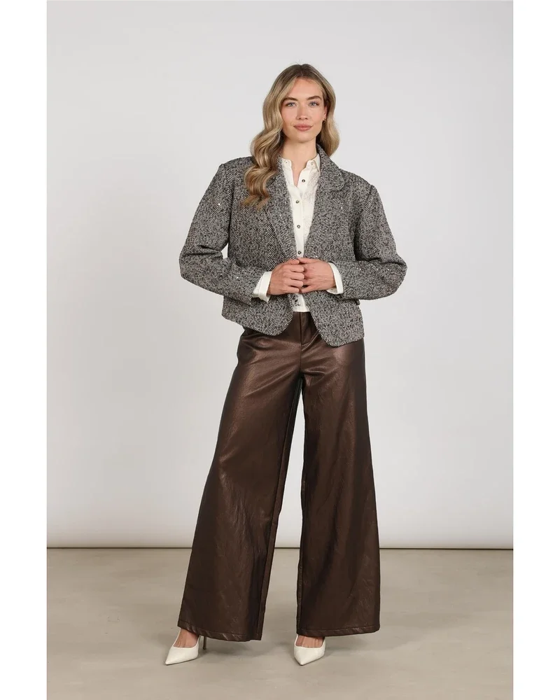 Daphne Jacket Herringbone Bruin 1 Daphne Jacket Herringbone Bruin 1