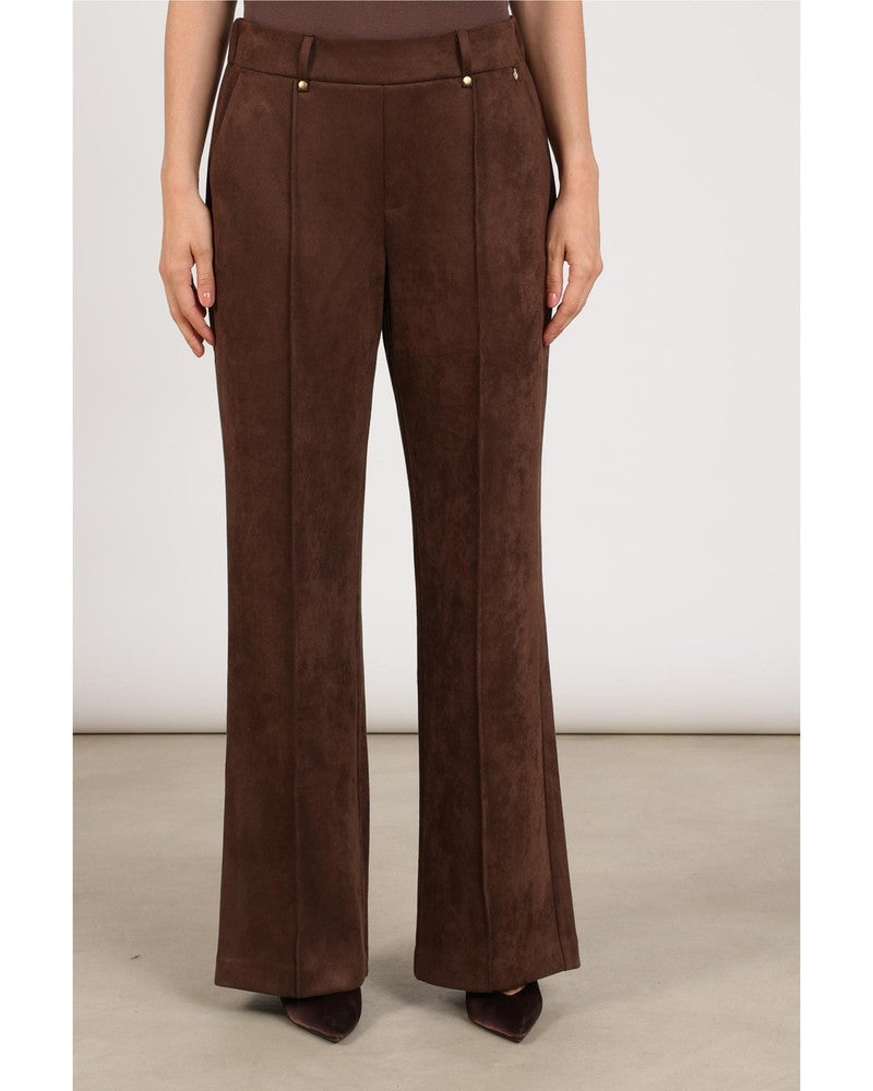 Jill Pants Suedine Bruin 1 Jill Pants Suedine Bruin 1