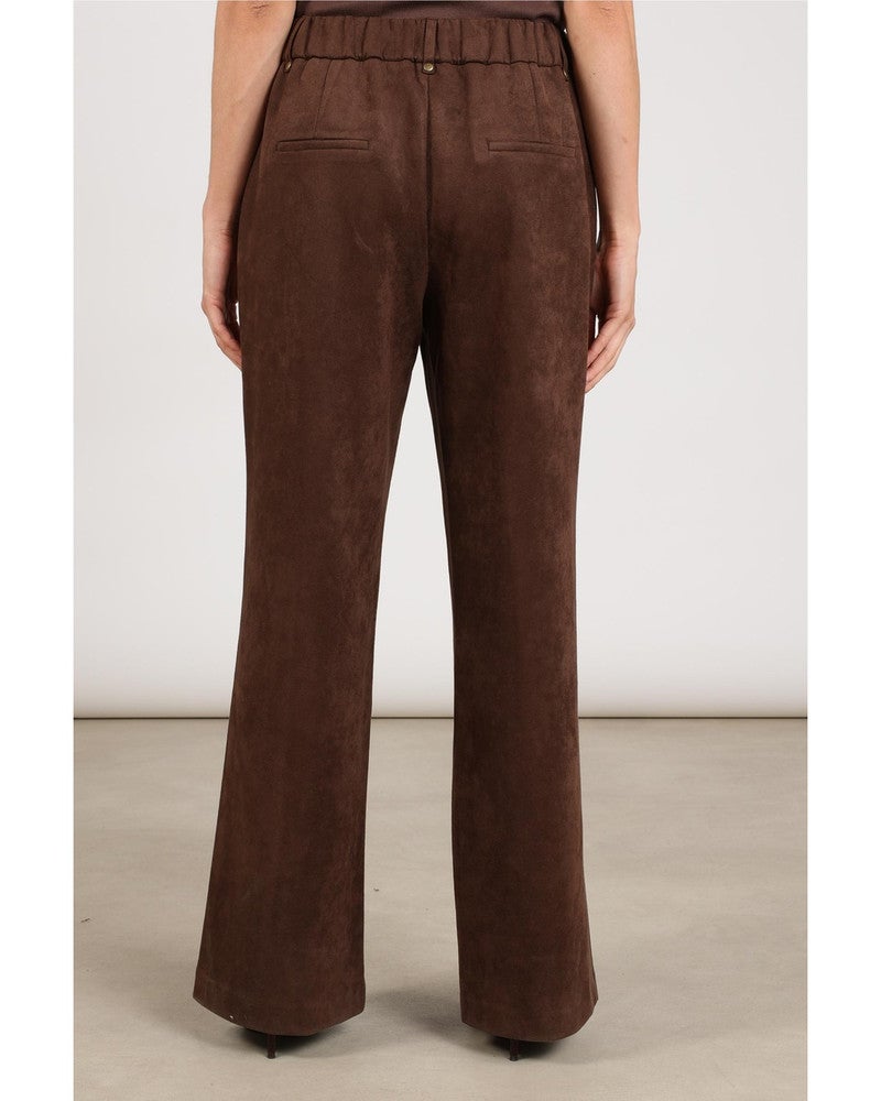Jill Pants Suedine Bruin 1 Jill Pants Suedine Bruin 1