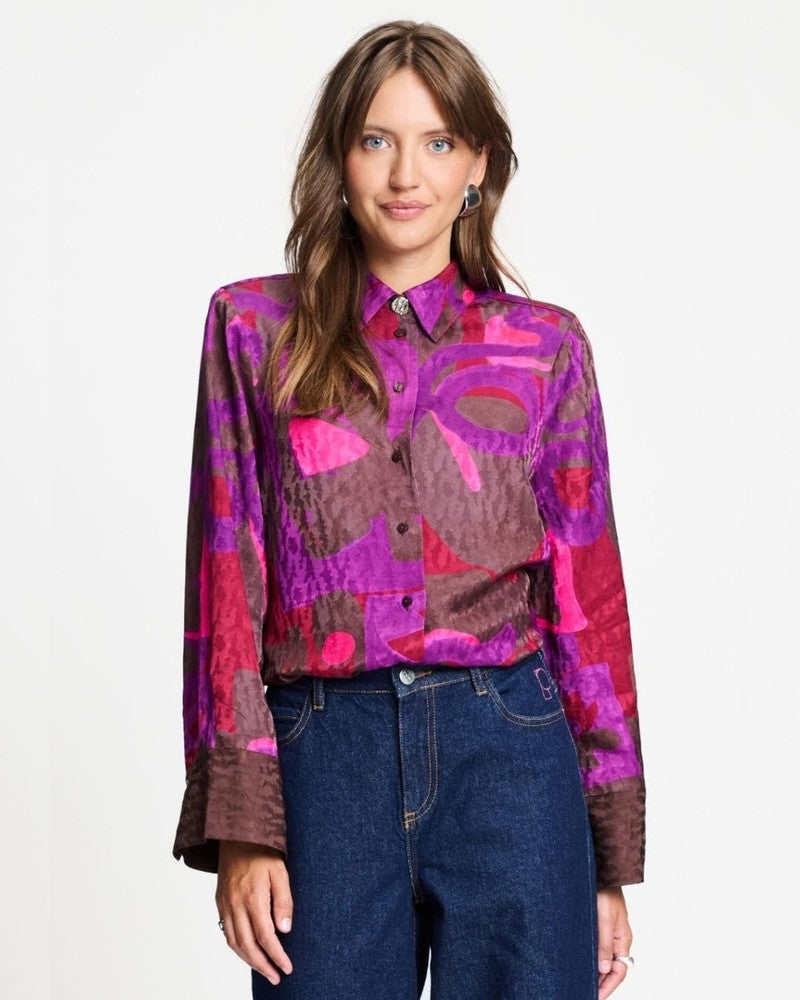 BLOUSE - Alex Colourful Bows Multi BLOUSE - Alex Colourful Bows Multi