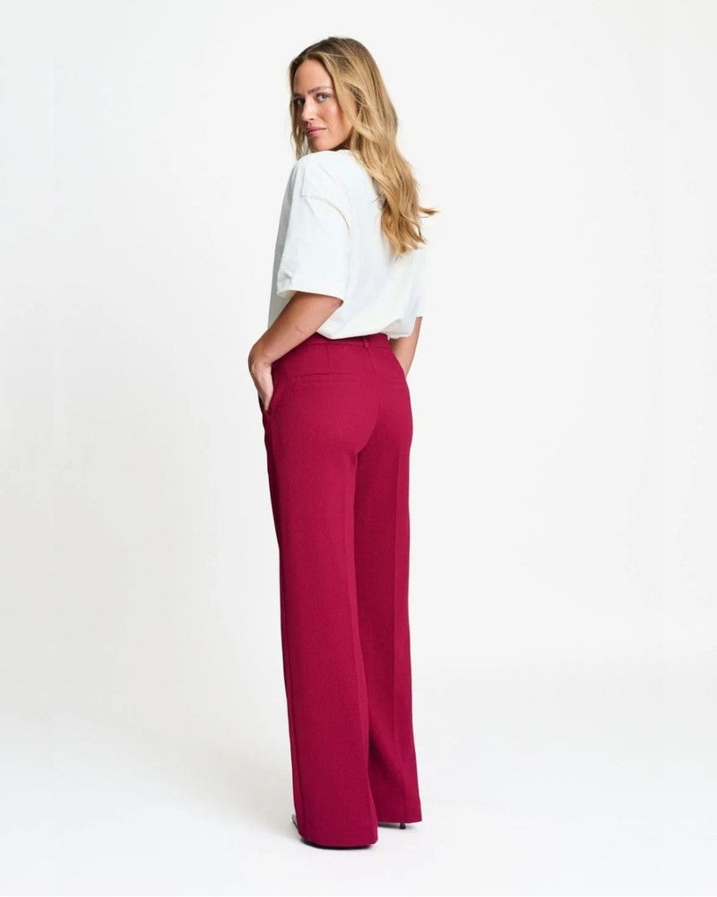 PANTS - Lara Burgundy Red Rood PANTS - Lara Burgundy Red Rood