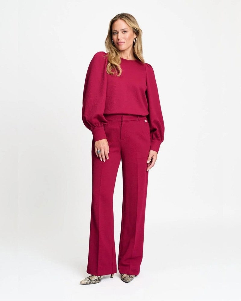 PANTS - Lara Burgundy Red Rood PANTS - Lara Burgundy Red Rood